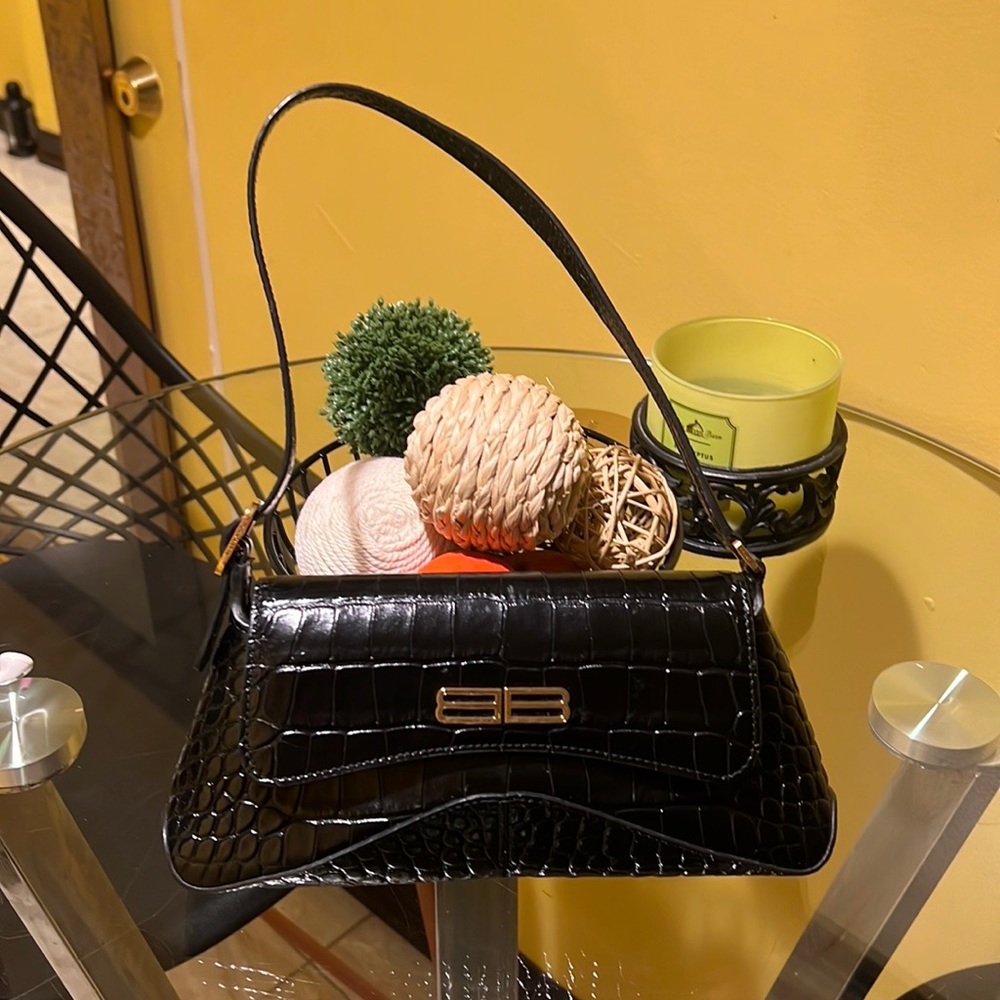 Balenciaga XX Crocodile Embossed Flap Bag Small